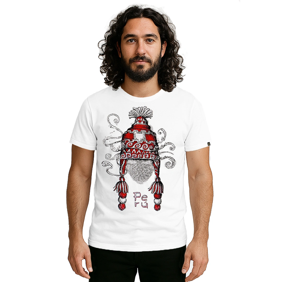 Chullo-blanco-redondo-caballero Chullo-blanco-redondo-caballero