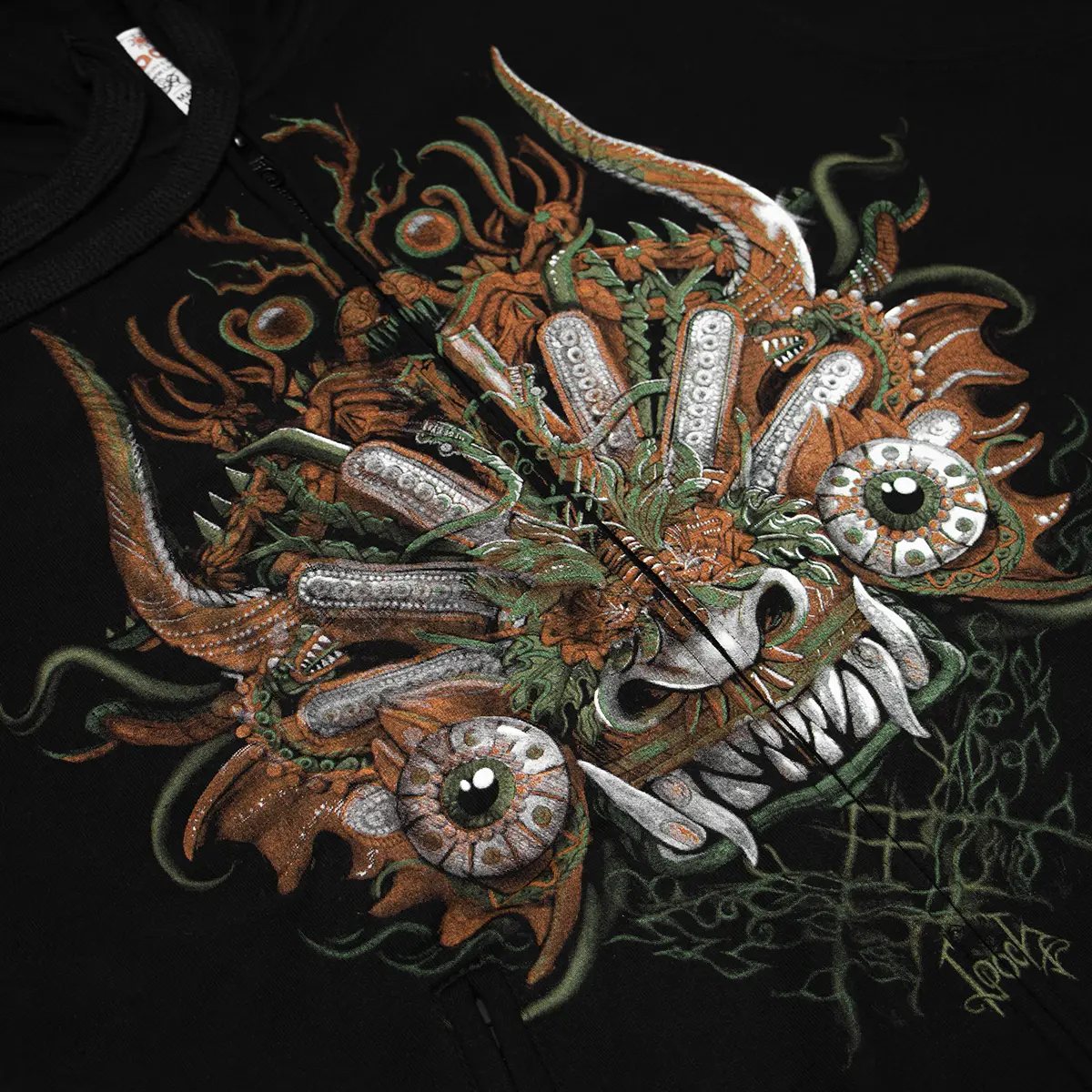 Supay polera plano diseño Supay Polera Para hombre LOOCH Diseño Preinca - Inca