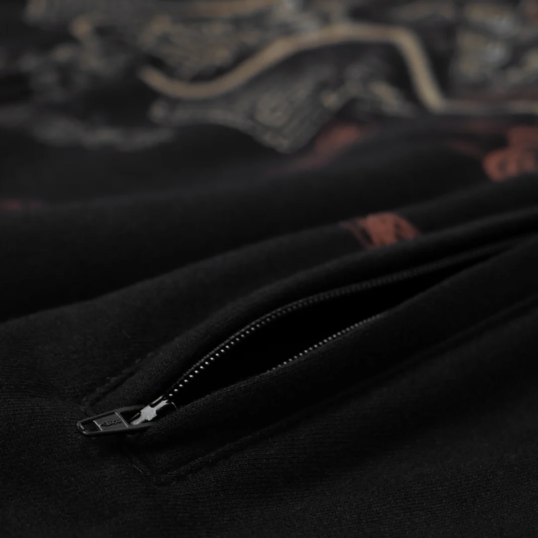 dios sicán polera plano detalle cierre bolsillo Dios Sicán Polera Para Caballero LOOCH Diseño Pre-Inca