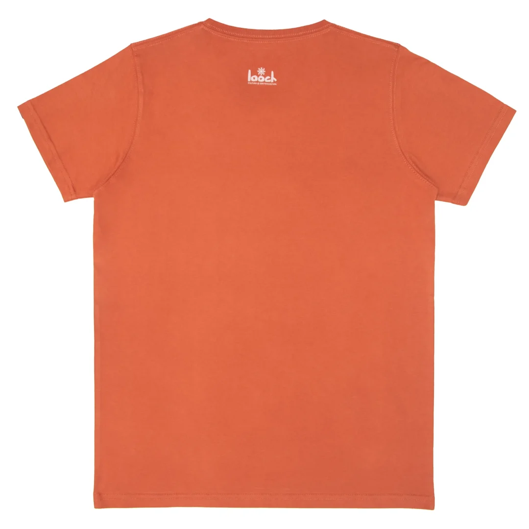 Aia paec ladrillo posterior Polo Para Caballero LOOCH Diseño Pre-Inca Aia Paec color ladrillo