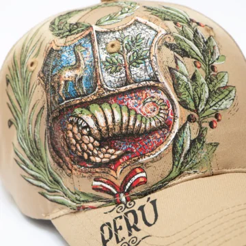 Escudo de armas gorra beige unisex diseño copia