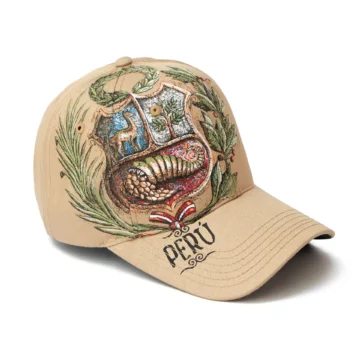 Escudo de armas gorra beige unisex frontal