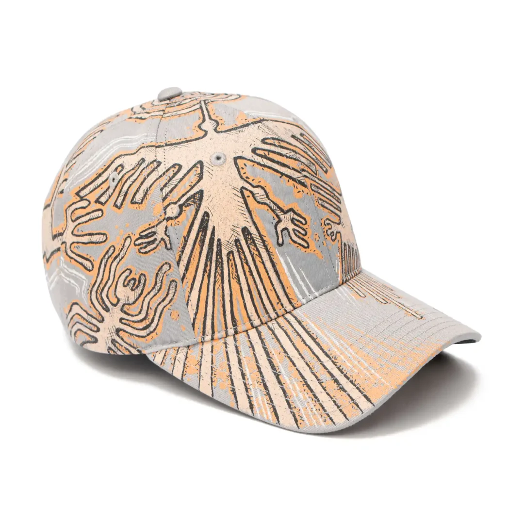 Lineas de Nazca gorra Gris unisex frontal