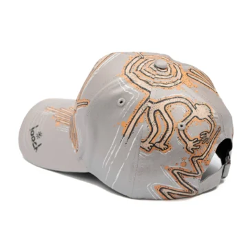 Lineas de Nazca gorra Gris unisex posterior