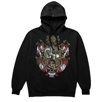 Escudo peruano (recreación) -negro-polera-caballero webp